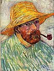 Vincent van Gogh Self-Portrait with Straw painting